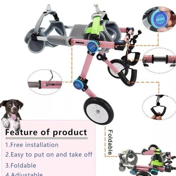 Samohui Gen 4 Dog Wheelchair for 8-17 Lbs Dog - ~Extra Small (XS) - Picture 4 of 15